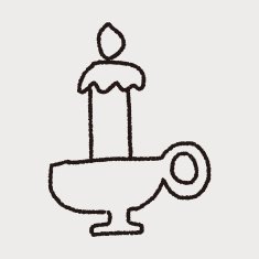 doodle candle N26