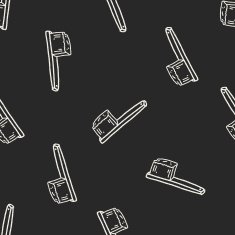 Doodle Brush seamless pattern background N5