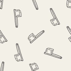Doodle Brush seamless pattern background N6