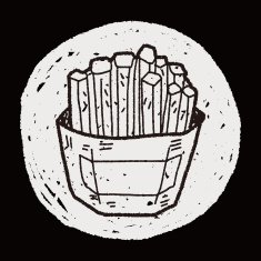French Fries Doodle N9
