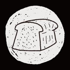 toast doodle drawing N24