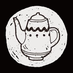 Teapot doodle drawing N11