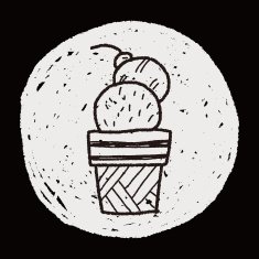 ice cream doodle drawing N23