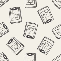 doodle document seamless pattern background N4