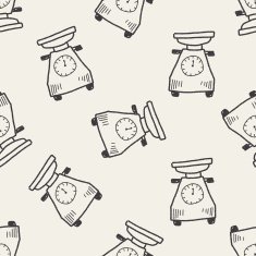scale doodle seamless pattern background N5