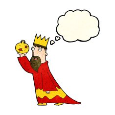 one of the three wise men with thought bubble N9