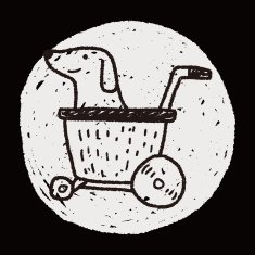 doodle dog stroller N7