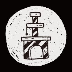 Pet cat tree doodle N13
