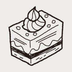 doodle cake N187