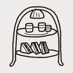 afternoon tea doodle N13