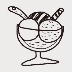 ice cream doodle drawing N24