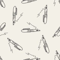 doodle pen seamless pattern background N6