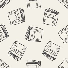 doodle document seamless pattern background N5