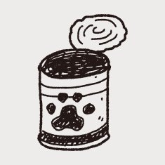 doodle dog food can N5