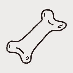doodle dog food bone N21
