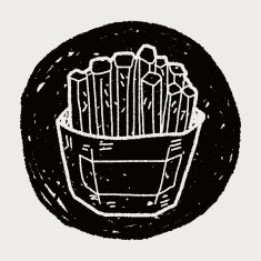 French Fries Doodle N11