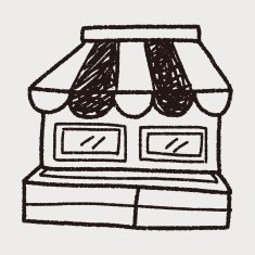 shop store doodle drawing N29