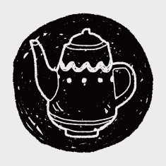 Teapot doodle drawing N13