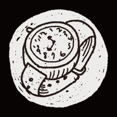 watch doodle drawing N18