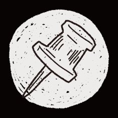doodle pushpin N19