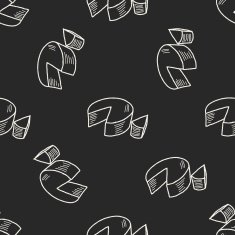 cheese doodle seamless pattern background N4