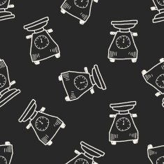scale doodle seamless pattern background N7