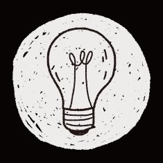 Doodle Light bulb N19