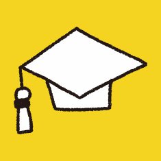 graduation hat doodle drawing N4