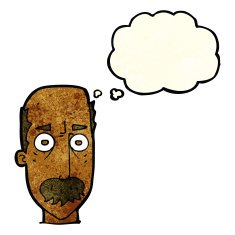 cartoon man with mustache thought bubble N27