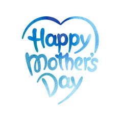 Happy mothers day hand-drawn lettering