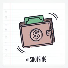 Doodle Wallet Icon