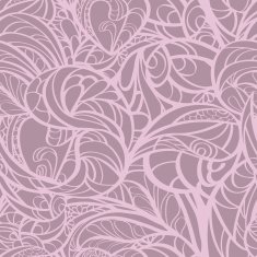 Pink hand drawn floral seamless N2