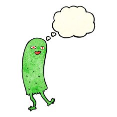cartoon funny ghost with thought bubble N7