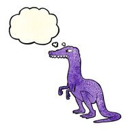 cartoon dinosaur with thought bubble N15