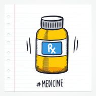 Doodle Pill Bottle