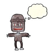 cartoon robot with thought bubble N63