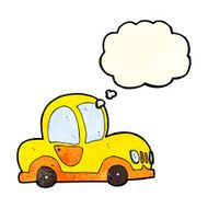 cartoon car with thought bubble N15