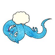 cartoon chinese dragon with thought bubble N3