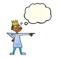 cartoon pointing prince with thought bubble N4