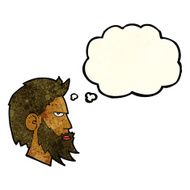 cartoon man with beard thought bubble N3