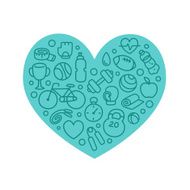 Fitness patterned heart