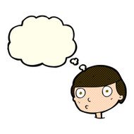 cartoon boy staring with thought bubble N9