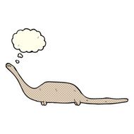cartoon dinosaur with thought bubble N16