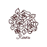 Handsketched bouquet of roses