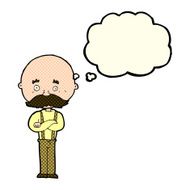 cartoon grandfather with thought bubble N5