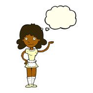 cartoon maid with thought bubble N18