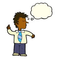 cartoon man making his point with thought bubble N5