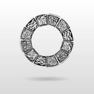 Round Patterned Mayar Background