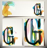 Artistic Greeting Card Letter G