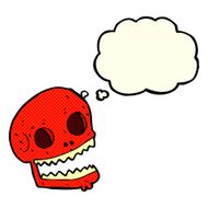 cartoon spooky skull with thought bubble N64